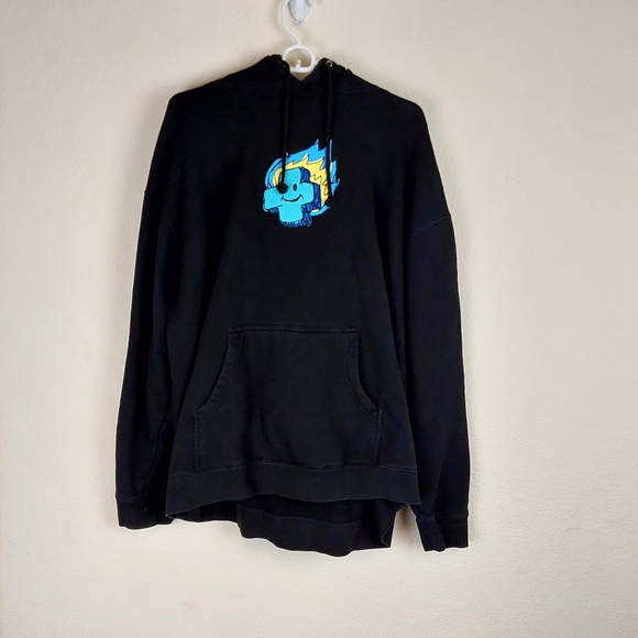 PINK DOLPHIN FIERY CROSS LOGO  sweatshirt - Picture 2 of 10